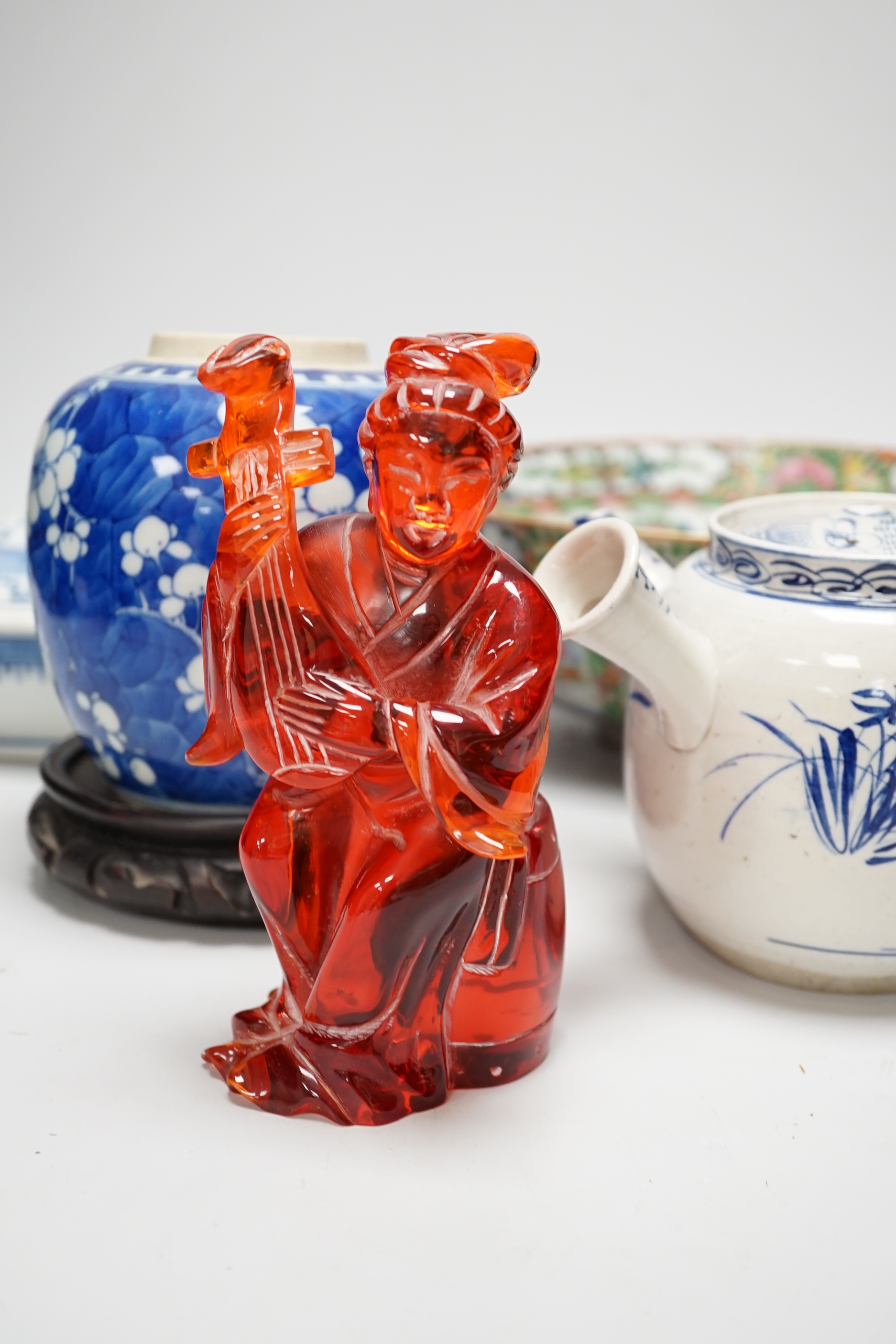 A group of various Chinese ceramics etc
